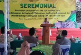 Ijin Operasional Pondok SMP TQS Assalaam Tepus diberikan oleh Bupati Gunung Kidul