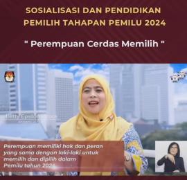 Perempuan Cerdas Memilih, Sosialisasi Pemilih Tahapan Pemilu Serentak 2024