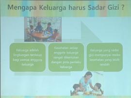 Sosialisasi Keluarga Sadar Gizi (Kadarzi)