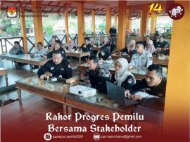 Rakor Progres Tahapan Pemilu 2024 Tingkat Kapanewon Bersama Stakeholder 