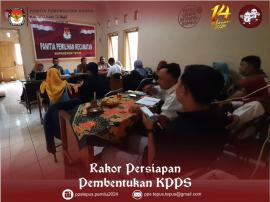 Rakor Persiapan Pembentukan KPPS Pemilu Serentak Tahun 2024