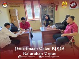 Penerimaan Calon KPPS Kalurahan Tepus - Sukseskan Pemilu 2024