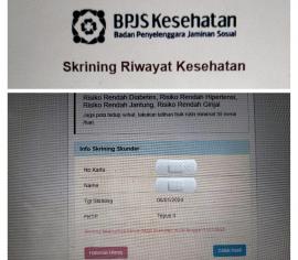 Silahkan Mengisi Skrining Kesehatan Bagi Peserta BPJS Kesehatan usia 15 Tahun Ke Atas!