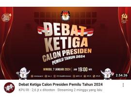 Mengingat Kembali Tema Debat Ketiga 07 Januari 2024 : Pilpres  Pemilu 2024