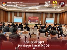 PPS Tepus Ikuti TOT Dalam Rangka Persiapan Bimtek KPPS - Pemilu 2024