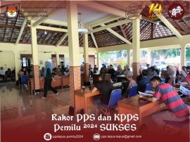 Rakor PPS dan KPPS  - Diskusi Persiapkan Penyelenggaraan Pemilu dan Buku Panduan 