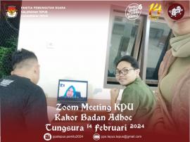 Zoom Meeting KPU Gunungkidul - Diikuti PPS Kalurahan Tepus 