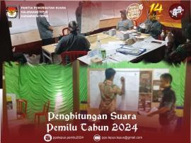 Penghitungan Suara Oleh KPPS - Tungsura Pemilu Tahun 2024 di Tepus