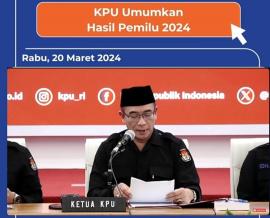 Keputusan KPU RI : Penetapan Hasil Pemilu Tahun 2024 Tingkat Nasional 