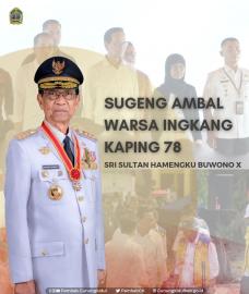 Sugeng Ambal Warsa (Kaping 78) Sri Sultan Hamengku Buwono X : 02 April 2024