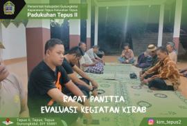 Pertemuan Panitia Kirab Budaya Sebagai Evaluasi Kegiatan dan Laporan Pelaksanaan Kegiatan 