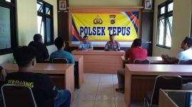 Garda Kampus Koordinasi Dengan Polsek Tepus Terkait Acara Rasulan