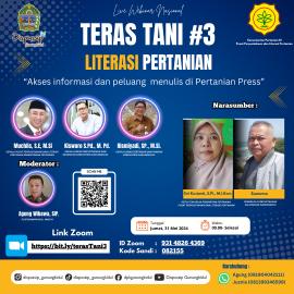 Webinar Nasional TERAS TANI#3: Transformasi Perpustakaan Berbasis Inklusi Sosial