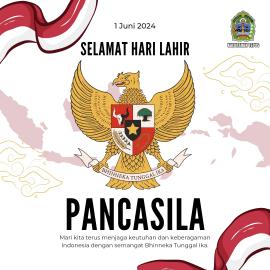 SELAMAT HARI LAHIR PANCASILA 1 JUNI 2024