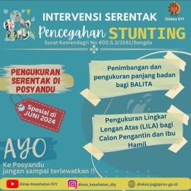 Mari Dukung Posyandu Spesial Bulan Juni 2024 - Intervensi Pencegahan Stunting 