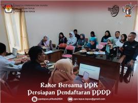 PPS Tepus Bersama PPK Bahas Persiapan Pembentukan Pantarlih Pilkada 2024