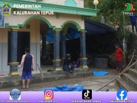 Persiapan Tempat Penyembelihan Hewan Qurban di Lingkup Masjid Al-Jihad Kanigoro 