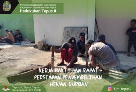 Padukuhan Tepus II Persiapkan Penyembelihan Hewan Qurban - Idul Adha 1445 H