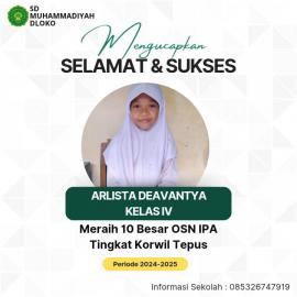 Lurah Tepus Ucapkan Selamat atas Prestasi Siswa SD Muhammadiyah Dloko di Ajang OSN IPA