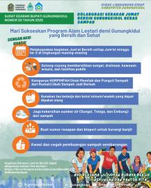 Kolaborasi Gerakan Jumat Bersih : Wujudkan Gunungkidul Bebas Sampah