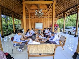Lurah Tepus Hadiri Rakor Tim Pembinaan Kelompok Bermasalah Bumdesma Mekarsari Tepus LKD