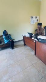 Koordinasi Pendamping PKH Kapanewon Tepus dengan Plt Kamituwa Kalurahan Tepus