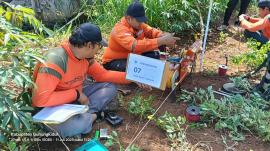 Survey Lokasi Usulan Sumur Bor oleh Kementerian PUPR di Ladang Solomo, Kalurahan Tepus