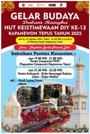 Gelar Budaya Meriahkan HUT Keistimewaan DIY ke-13 di Kapanewon Tepus