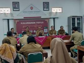 Rakor Pamong Kalurahan Tepus Bersama Panewu Tepus