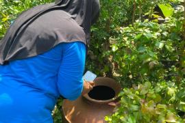 Pengecekan Jentik di Padukuhan Walangan, Kader Lakukan Pengawasan Rumah ke Rumah