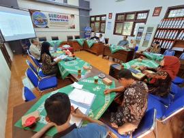 Lurah Tepus Ikuti Rakor dan Pembekalan Panitia Penerimaan Pegawai BUMDesma Mekarsari Tepus LKD