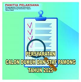 Persyaratan Calon Dukuh Ngasem, Dukuh Kanigoro, dan Staf Pamong Kalurahan Tepus 