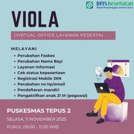 Layanan BPJS Kesehatan VIOLA Hadir di Puskesmas Tepus II