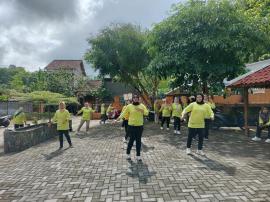 Senam Sehat Bersama PKK dan Kader Kesehatan Kalurahan Tepus