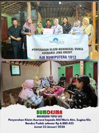 Penyerahan Klaim Asuransi Jiwa Kredit kepada Ahli Waris Alm. Sagiyo