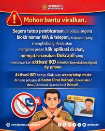 Peringatan: Hindari Penipuan yang Mengaklaim Menawarkan Aktivasi IKD Secara Telepon