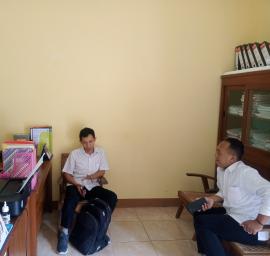 Koordinator Tim Pemungut Kalurahan Tepus Berkoordinasi Dengan Mantri Pajak