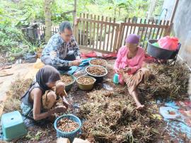 Lurah Tepus Sambang Warga Padukuhan Pudak, Tinjau Kondisi Pertanian dan Lingkungan