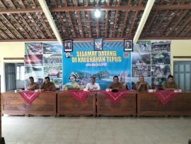 Rakor Rutin Awal Februari, Pemkal Tepus Bahas PBB, PTSL, dan Program Gotong Royong