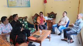 Koordinasi BPBD Gunungkidul dan Lurah Tepus Bahas Realisasi Rambu Peringatan Kebencanaan