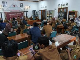 Rapat Koordinasi Rutin Kalurahan Tepus Bahas Kondusifitas Ramadhan dan Idul Fitri