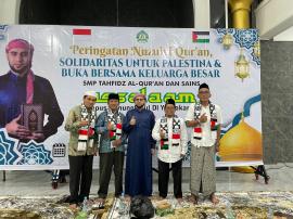 Lurah Tepus Hadiri Peringatan Nuzulul Qur’an dan Solidaritas untuk Palestina