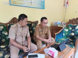 Lurah Tepus Mengikuti Zoom Meeting Koordinasi Persiapan Kegiatan Mangayubagya Yuswa Dalem