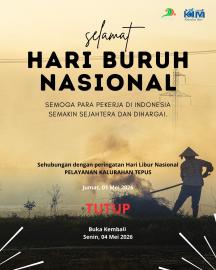 Pelayanan Kalurahan Tepus Tutup Sementara dalam Rangka Hari Buruh Nasional 2026