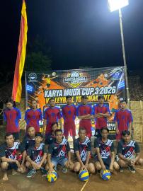 Turnamen Bola Voli Karya Muda Cup III 2026 Resmi Dibuka di Padukuhan Pudak