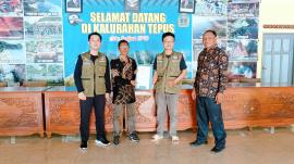 Serah Terima Berita Acara Pemetaan Tanah dari Taruna KKN-PPLP UPN kepada Kalurahan Tepus