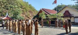 Panewu Tepus Pimpin Apel Rutin Pamong Kalurahan Tepus
