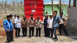 Pembangunan Penampungan Air Bersih di Padukuhan Pudak Rampung, LPMK Serahkan kepada Masyarakat