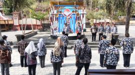 Apel Rutin Pamong Kalurahan Tepus, Lurah Sampaikan Apresiasi atas Pelaksanaan Penggunaan Batik